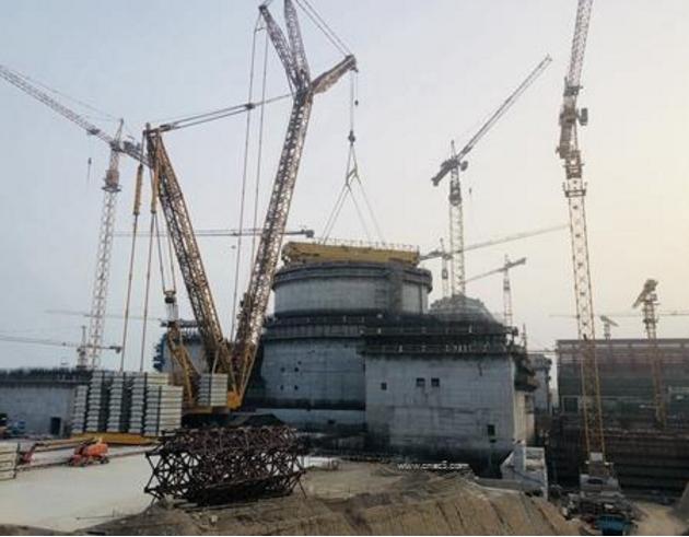 海外华龙一号K3机组环吊大梁整体吊装圆满完成