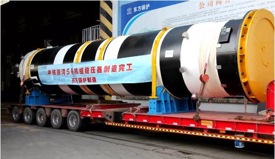 田湾核电5号机组稳压器制造完工发运