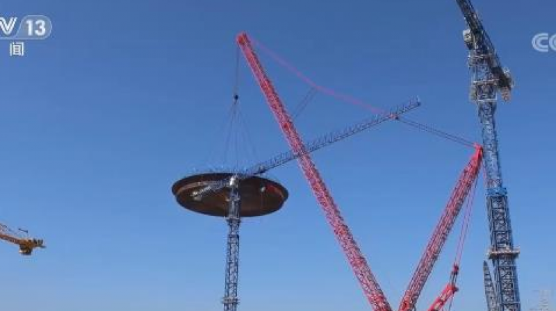 粤港澳大湾区首个“华龙一号”项目核心部件整体吊装工作完成
