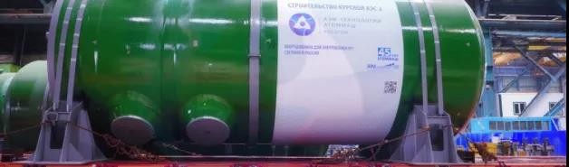 俄罗斯库尔斯克(Kursk)二期1号机组反应堆压力容器发运