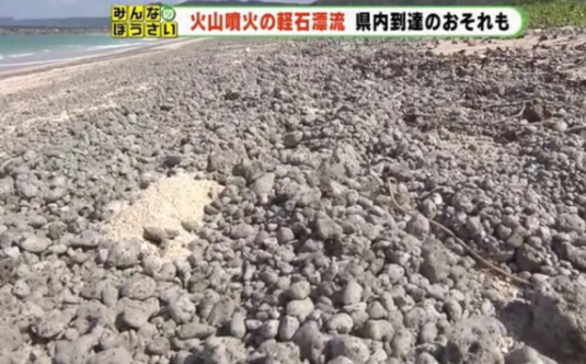 日本多处海岸出现大量浮石 外界担忧影响核电站正常运行