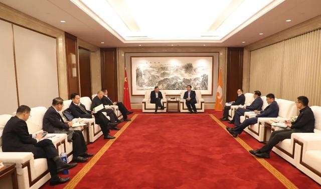 山东黄金集团党委书记、董事长满慎刚会见中国电建集团核电工程公司党委书记、董事长刘法书