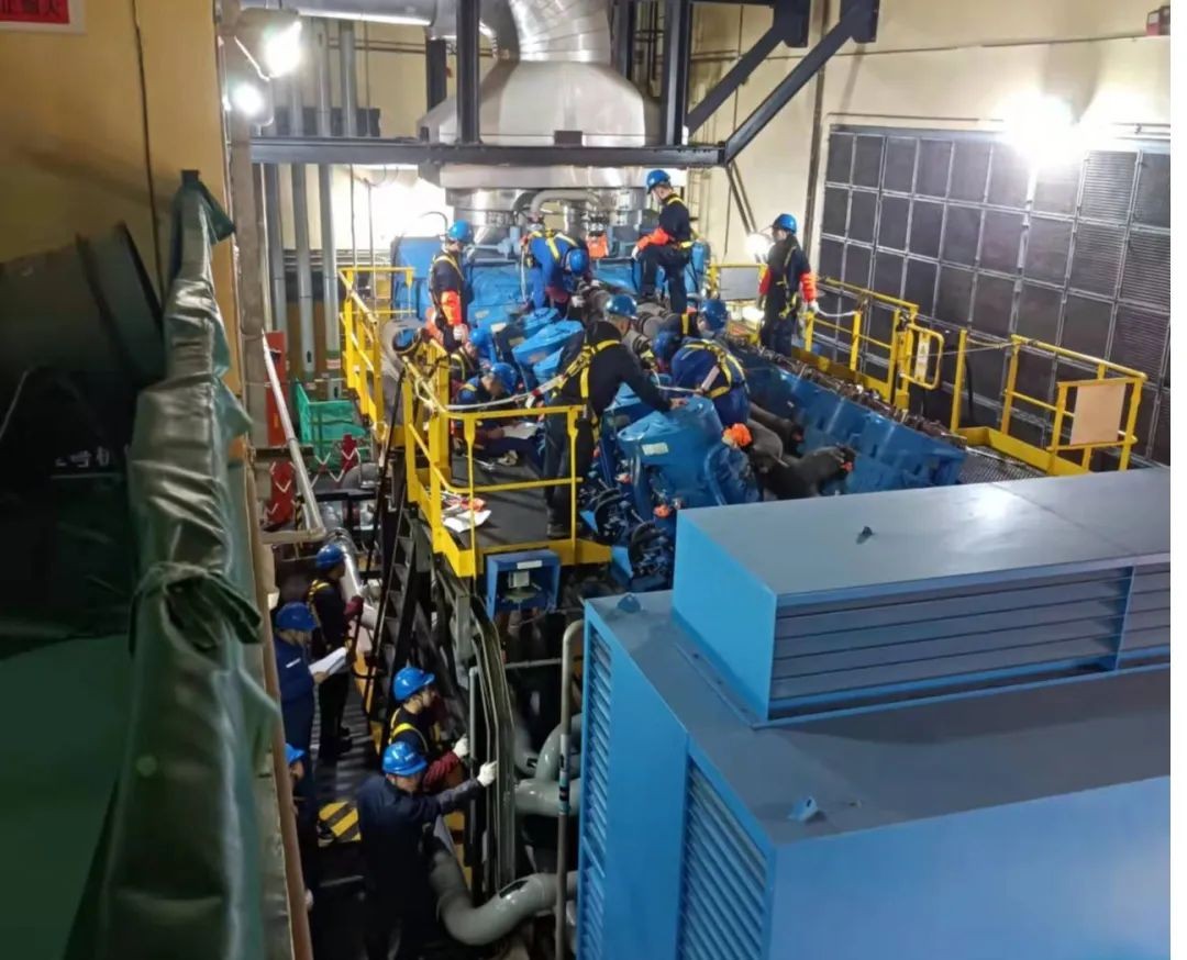 陕柴重工圆满完成秦山核电二厂Q2-OT215柴油机检修工作