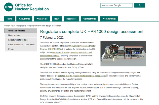 英国拟成立特别工作组加速核电站建设，华龙一号要“复活”了？