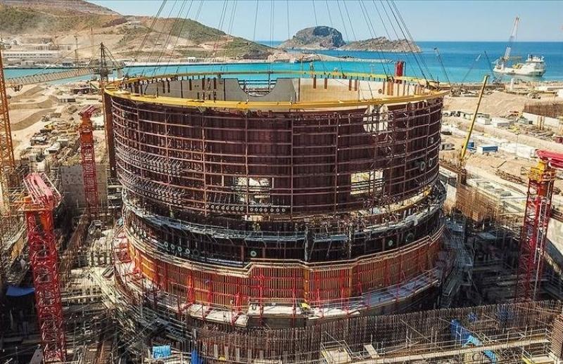 阿库尤核电厂4号机组汽轮机厂房开始浇筑混凝土