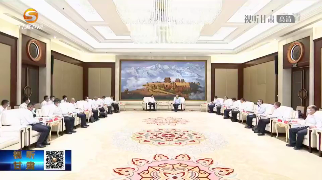 杨长利拜会甘肃省委书记尹弘