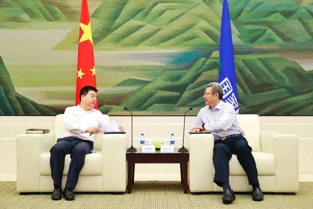 钱智民会见党晓龙、闫继红