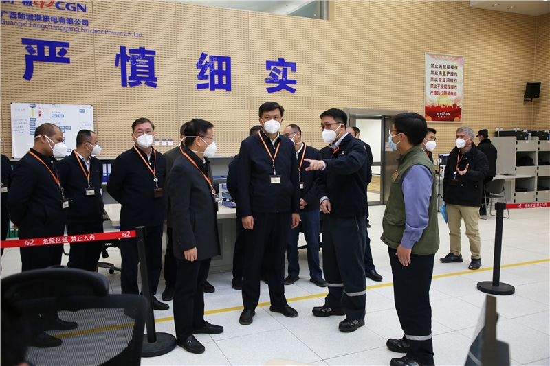 广西壮族自治区党委常委、副主席许永锞到防城港核电基地调研