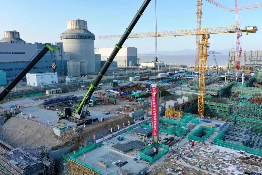三门核电3号机组常规岛主厂房钢结构安装工程开工