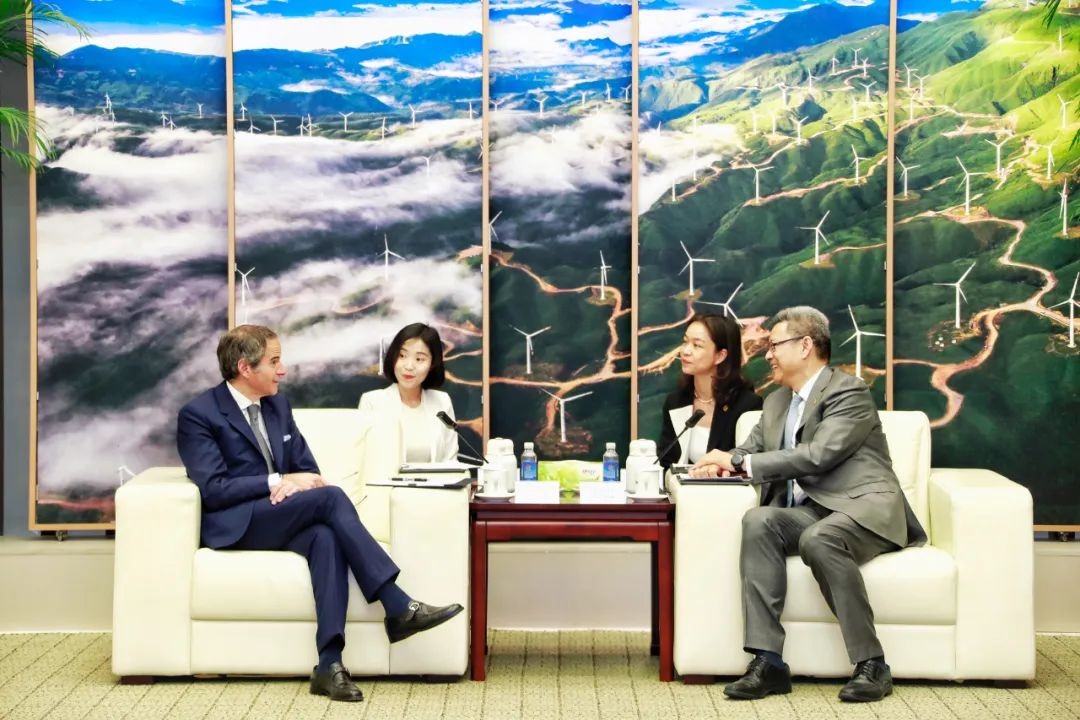 钱智民与国际原子能机构总干事格罗西会谈