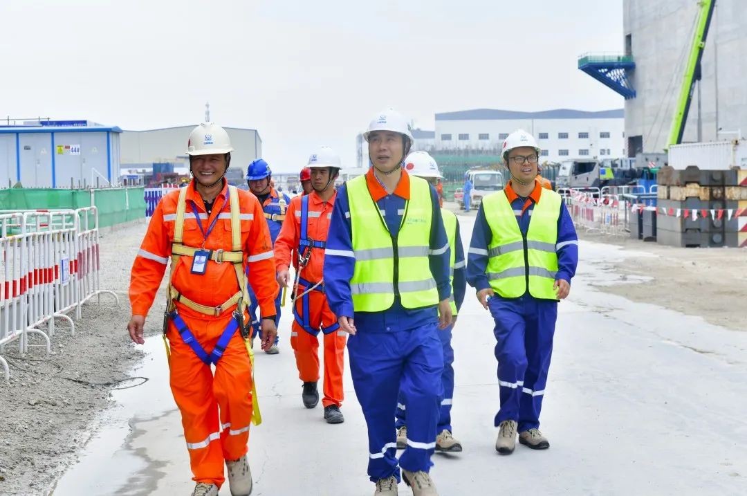 中国核建副总经理、总法律顾问杨振华到中核二四漳州核电项目部调研
