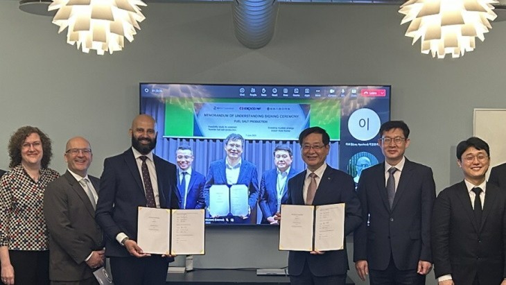 韩国、丹麦公司联手供应LEU 燃料盐
