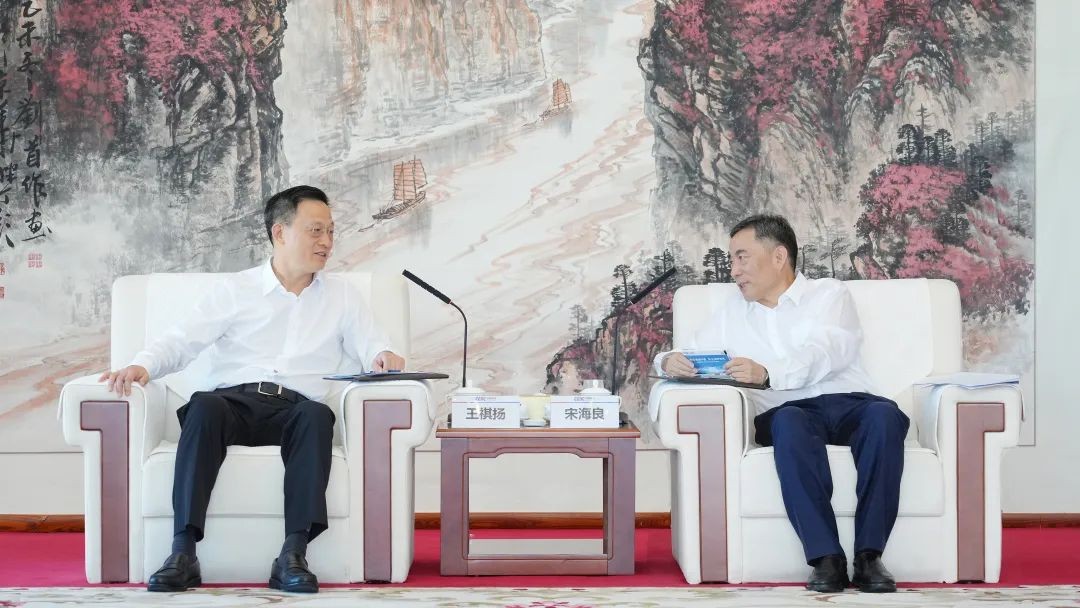 宋海良与湖北省委常委、襄阳市委书记王祺扬会谈