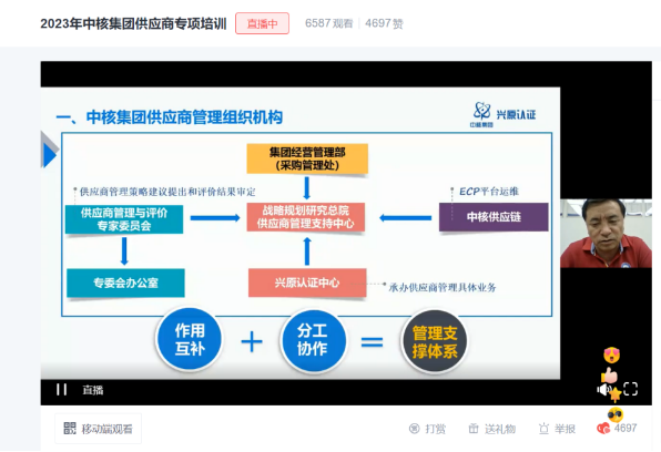 2023年中核集团供应商专项培训圆满举行