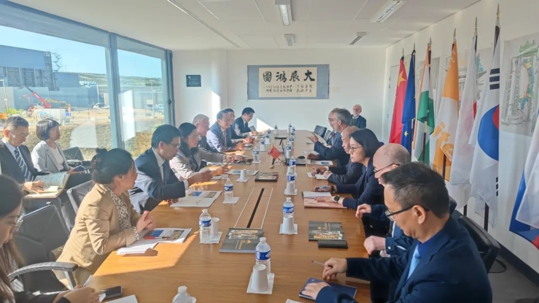 科技部部长王志刚率团访问国际热核聚变实验堆计划(ITER) 总部并考察项目现场