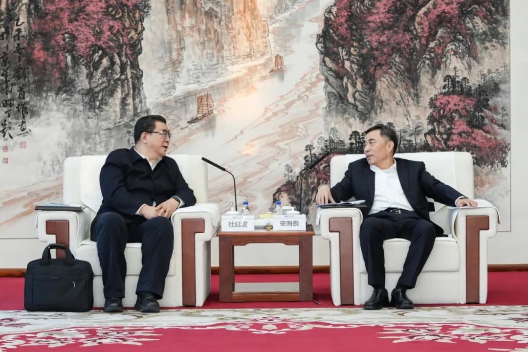 宋海良与亳州市委书记杜延安会谈