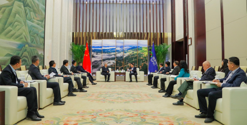 刘明胜会见隆基绿能总裁李振国