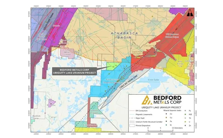 Bedford Metals 完成 Sheppard Lake 铀矿项目期权协议
