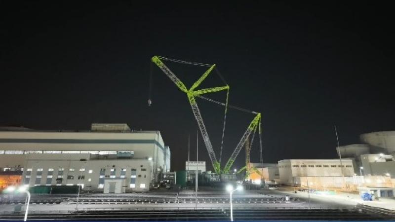 60秒速看全国首例核电定子吊装全程，5G+全景监控助力成功吊装