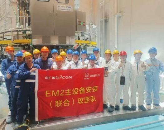 三澳核电项目1号机组反应堆压力容器热试关盖工作完成