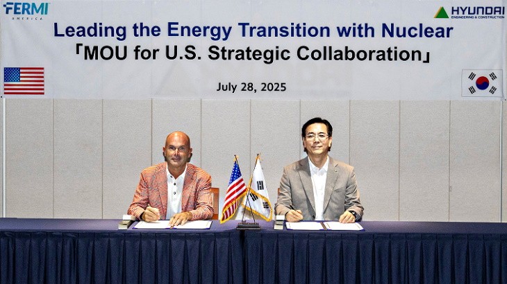 Fermi America 和现代工程公司联手建设德克萨斯州反应堆