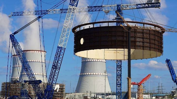俄罗斯列宁格勒核电站3号新机组安全壳下层安装完成