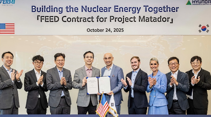 美国Fermi America携手韩企推进德克萨斯州AP1000核反应堆建设