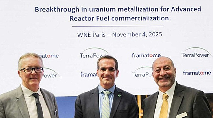 Framatome与TerraPower在先进核燃料领域达成关键突破