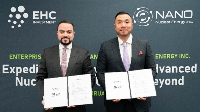 美国NANO与阿联酋EHC投资公司签署微型模块化反应堆(MMR)备忘录