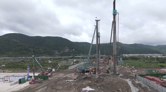 金七门核电至石浦海底隧道深基坑全面开挖