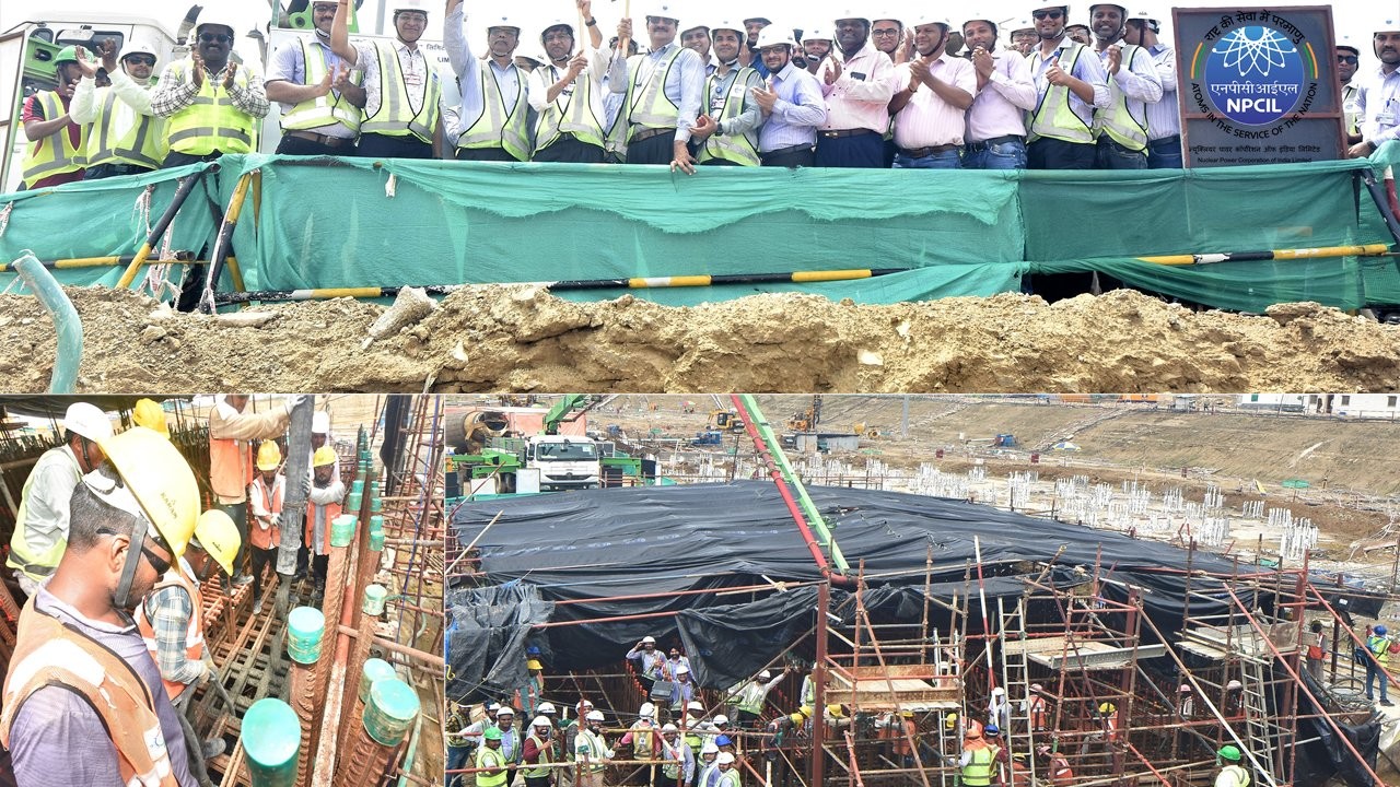 First Concrete Pour Initiated for ECCS Sump of Units 1 & 2 at Gorakhpur Nuclear Power Plant, India