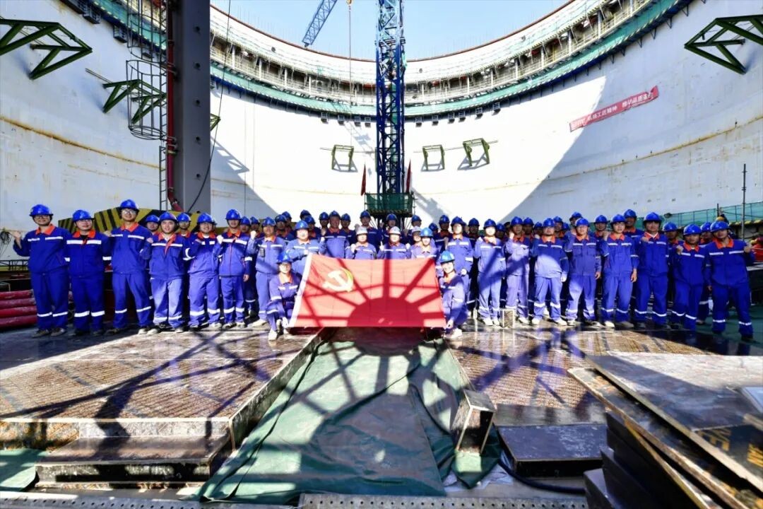漳州核电4号机组完成16.5米板浇筑