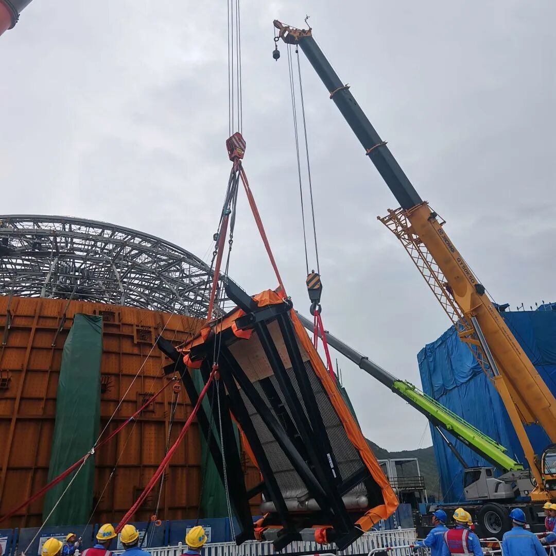 浙江金七门核电项目首台PCS热交换器预引入顺利完成